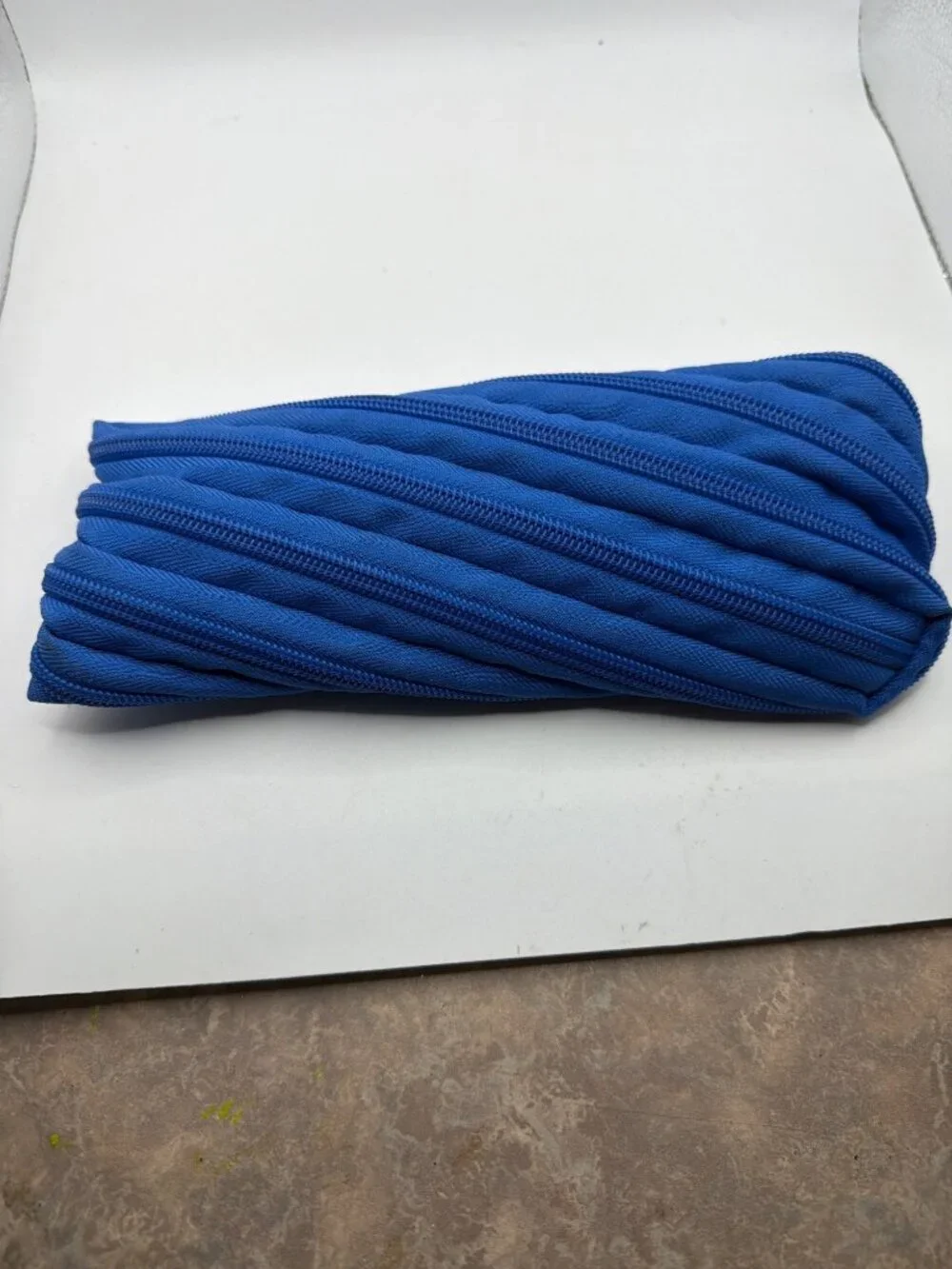 Zipit Blue Monster Zipper Pouch Pencil Case 100% Polyester Machine Washable Fun